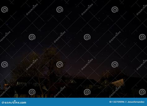 View of Night Sky Over Southern Germany Stock Photo - Image of nature ...