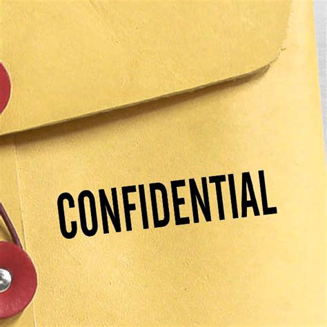 CONFIDENTIAL Narrow Rubber Stamp - Simply Stamps