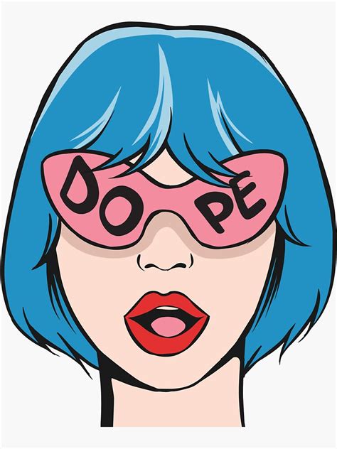 "Dope Pop Art" Sticker by Grey-Brunette | Redbubble