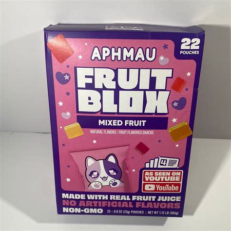 Aphmau Fruit Blox Mixed Fruit 22pouches – RareSnacksToronto