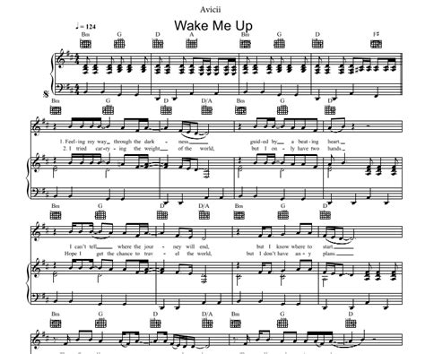 Avicii - Wake Me Up Free Sheet Music PDF for Piano | The Piano Notes