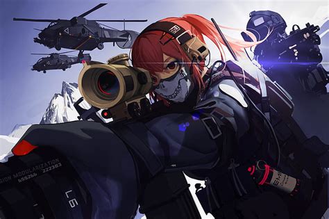 HD wallpaper: spec ops, military, anime girls, China, weapon, war, soldier | Wallpaper Flare