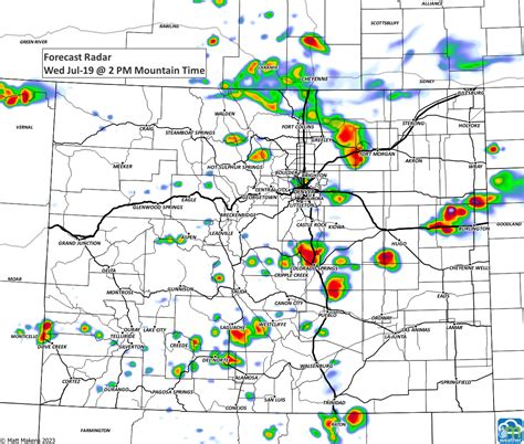 Colorado weather: Rain chance climbs, temperatures cool