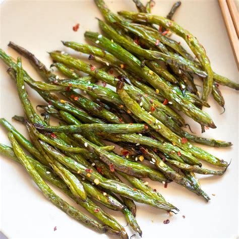 Air Fryer Green Beans with Garlic (Chinese-style) - Piping Pot Curry