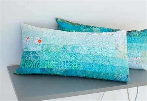 Quilted Pillow Shams King Size Pillow Shams Turquoise Pillows | Etsy