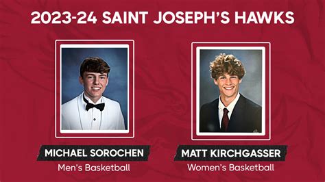 Kirchgasser and Sorochen Named Hawk Mascots For 2023-24 | Saint Joseph ...