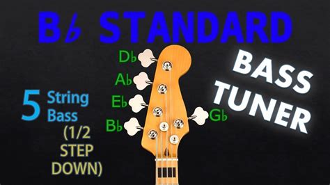 Bb STANDARD - 5 STRING BASS Tuning (Tuner) - YouTube