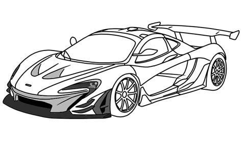 Mclaren P1 How To Draw - Supercars Gallery 28B