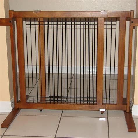 Crown Pet Products Tall Freestanding Wood & Wire Pet Gate & Reviews | Wayfair