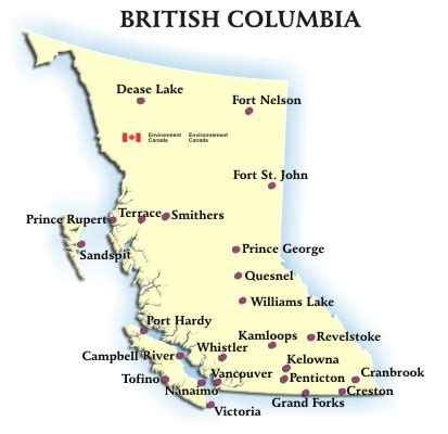 British Columbia - Weather Conditions and Forecast by Locations - Environment Canada