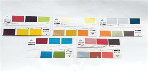 Paint color sample - Alpine - 1960’s till 1980's Alpine paint color sample set made by Corona ...