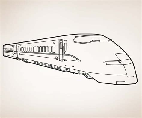 Bullet Train Drawing at PaintingValley.com | Explore collection of Bullet Train Drawing