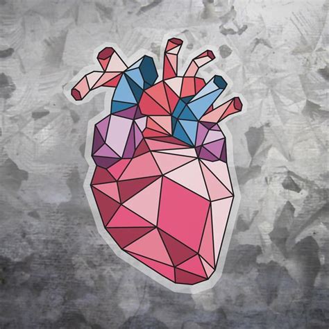 Geometric Shapes Art, Geometric Heart, Geometric Drawing, Geometric Tattoo, Herz Tattoo, Heart ...