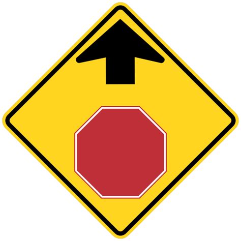 Stop Sign Ahead Sign