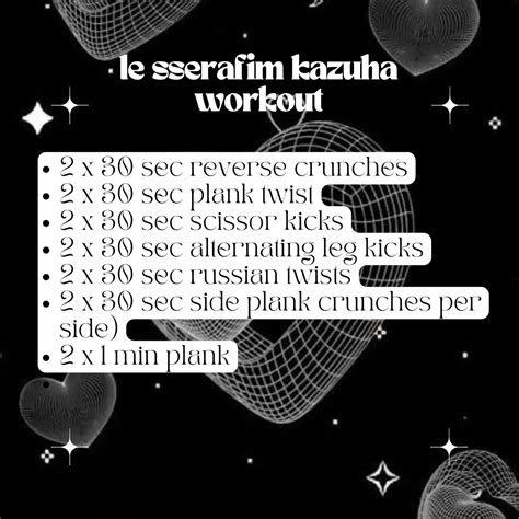 How to get abs like le sserafim kazuha 🤍🖤 | Gallery posted by mei monte ...