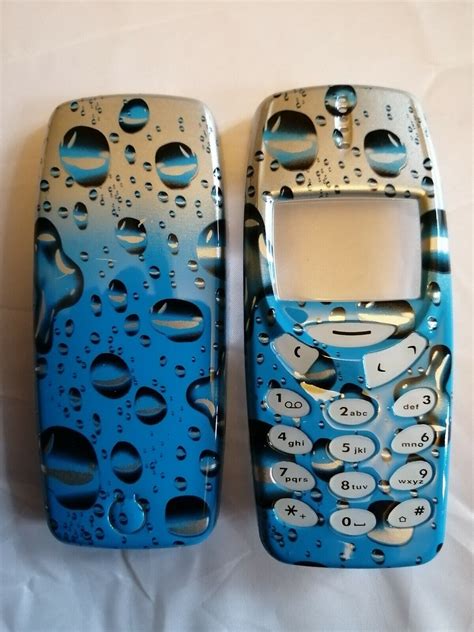 Blue Bubbles Nokia 3310 / 3330 Fascia Front and Back Covers Housings ...