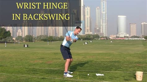 PROPER WRIST HINGE IN GOLF BACKSWING