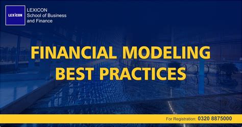 Financial Modeling Best Practices - LEXICON