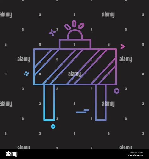 road blocker vector design Stock Vector Image & Art - Alamy