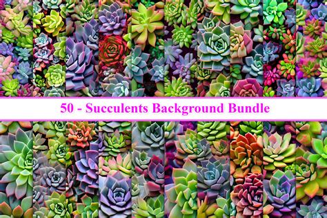 Succulents Background Graphic by Fstock · Creative Fabrica