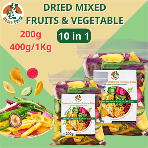 HOMEFARM Dried fruits mixed 10 kinds of fruits and vegetables Mix Dried Mixed Fruits And Veggies ...