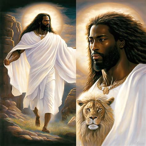 Downloadable Art of Black Jesus in His Glory, Black Art, by African ...