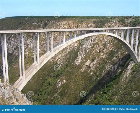 View of the Bloukrans Bridge Over the Bloukrans River in South Africa ...