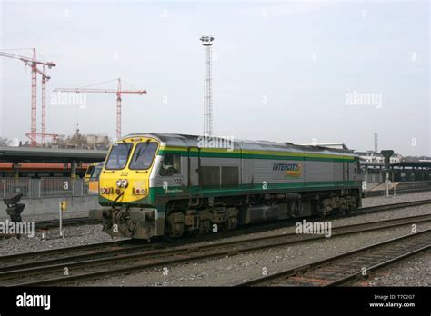 Dublin Heuston ,Ireland, April 2008, an Iarnrod Eireann train service ...