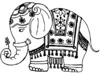 Indian Elephant Mandala Coloring Page » Turkau