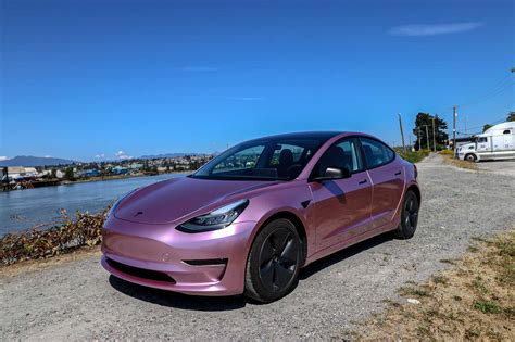 Pink Tesla Model 3 - Metal Pink Wrap | Twiisted Wrap