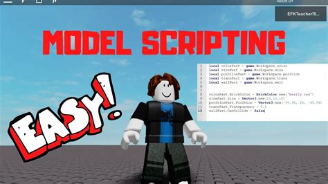 Roblox Studio Tutorial: Scripting for Models - YouTube