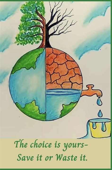 a poster with an image of the earth and tree on it that says, the choice is yours - save it or ...