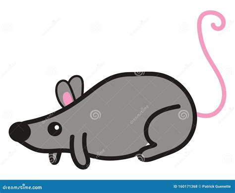 Little Ugly Mouse, Illustration, Vector Stock Vector - Illustration of mouse, destruction: 160171368