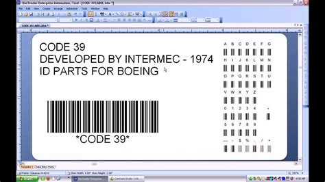 Barcode Standards - Code39 - YouTube