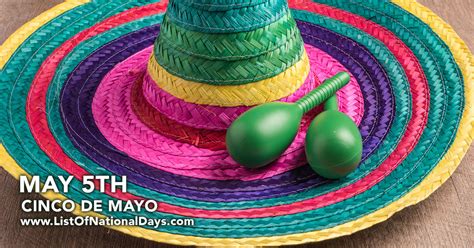 CINCO DE MAYO - List Of National Days