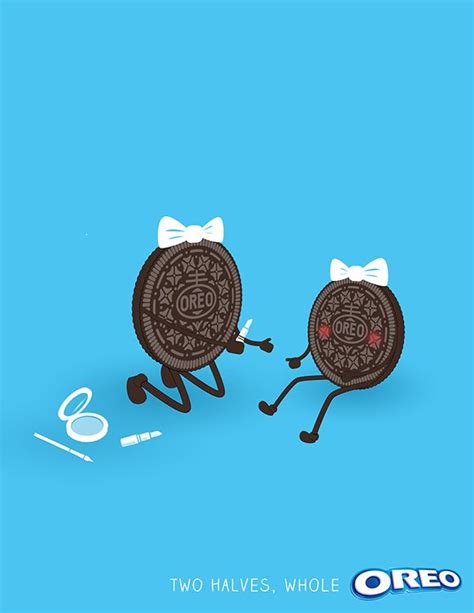 Oreo - Two Halves, Whole. on Behance Cookies Oreo, Cupcakes Oreo, Oreo ...