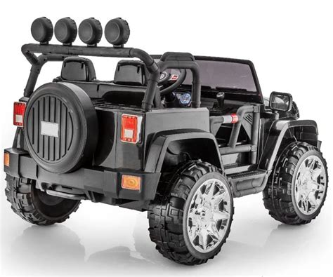 2 Seater 4x4 Electric Ride on Jeep Style Rubber Tires Fully Loaded 24 Volt Truck For Kids W ...