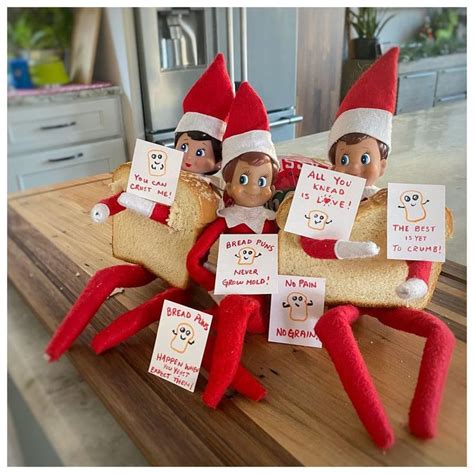 Elf On The Shelf on Instagram: “Bread puns never grow mold! 🤣🤣🤣 🍞🍞🍞 ...