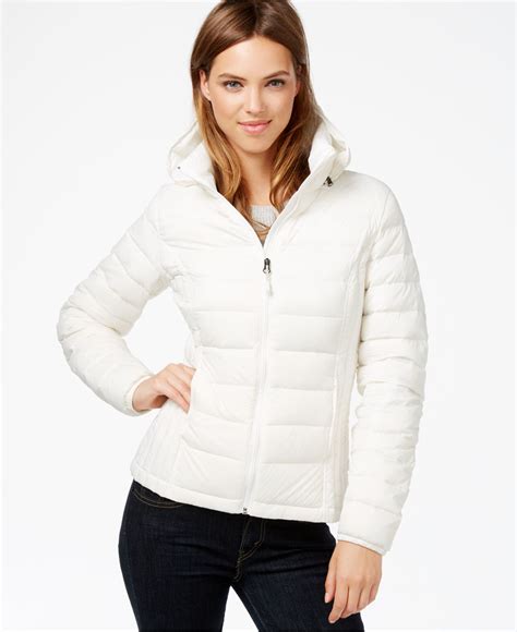 32 degrees Hooded Packable Down Puffer Jacket in White | Lyst