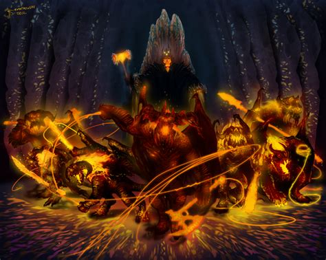 Image - The balrogs of morgoth by thylacinee-d5pl60x.png | The One Wiki to Rule Them All ...