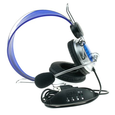 Plug n' Play USB 2.0 Stereo Headset Headphone For Laptop PC Games Skype VOIP G13 | eBay