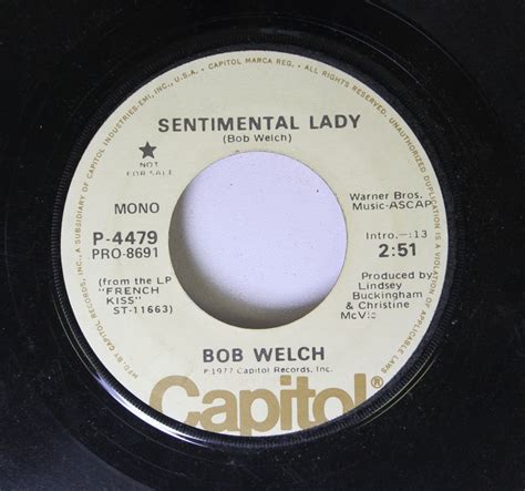 - Bob Welch 45 RPM Sentimental Lady / Sentimental Lady - Amazon.com Music