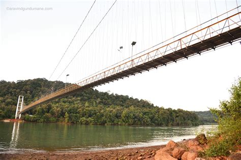 Hanging bridge across Sharavathi River - Treks and Travels