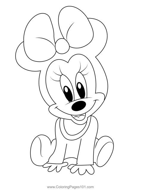 Nice Minnie Mouse Coloring Page for Kids - Free Minnie Mouse Printable ...