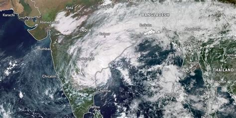 Tropical Cyclone “Michaung” makes landfall in Andhra Pradesh, India ...