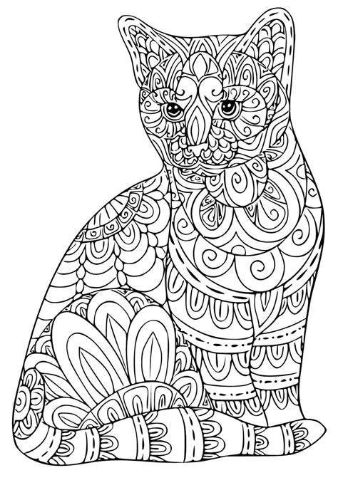 Tranh Tô Màu Mèo Con Mandala Có Thể In Miễn Phí, Trang Tính và Hình Ảnh ...