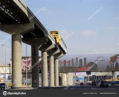 Cairo Egypt October 2023 Installation Egypt Monorail Vehicle Its Track – Stock Editorial Photo ...