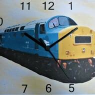 class 40 diesel train wall hanging clock classi... - Folksy