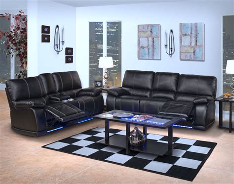 Electra Mesa Black Dual Reclining Living Room Set from New Classics (20-382-30-MBK) | Coleman ...