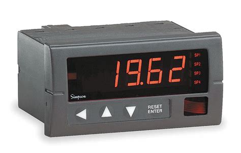 SIMPSON ELECTRIC, Digital Panel Meter, AC Volt, Digital Panel Meter - 4EU89|H335-1-34-020 - Grainger